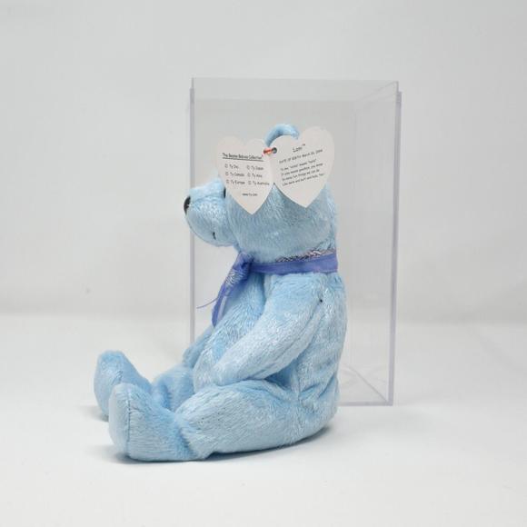 The Beanie Babies Collection Light Blue Lani Birthday Bear March 26 2004 - Picture 4 of 9